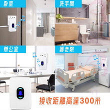 將圖片載入圖庫檢視器 VOCA - 300-Meter Reception Range Elderly Safety Button | Plug and Play 2+2 Wireless Doorbell (Three-prong Plug)