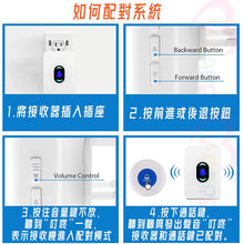 將圖片載入圖庫檢視器 VOCA - 300-Meter Reception Range Elderly Safety Button | Plug and Play 2+2 Wireless Doorbell (Three-prong Plug)