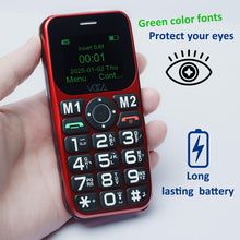 將圖片載入圖庫檢視器 VOCA Big Button 4G Phone for Seniors Elderly | Unlocked 4G LTE | Amplified Volume | SOS Button | Speed Dial | Big Display Number | Big Button | Long Lasting | V141 (Red)
