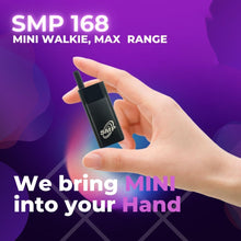 將圖片載入圖庫檢視器 SMP Mini Walkie Talkie, Rechargeable, RMR446, Multiple Channels CTCSS/DCS, Long Range PMR Two-Way Radio, for Security, Restaurant, Workplace (168)