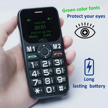 將圖片載入圖庫檢視器 VOCA Big Button 4G Phone for Seniors Elderly | Unlocked 4G LTE | Amplified Volume | SOS Button | Speed Dial | Big Display Number | Big Button | Long Lasting | V141 (Black)