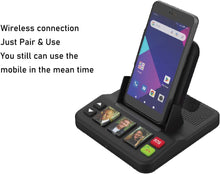將圖片載入圖庫檢視器 VOCA Senior hands-free system with 3 speed-dial photo buttons, emergency call, Wireless charging, Call indicator, Easy setup & operate