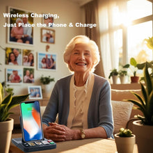 將圖片載入圖庫檢視器 VOCA Senior hands-free system with 3 speed-dial photo buttons, emergency call, Wireless charging, Call indicator, Easy setup & operate