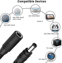 將圖片載入圖庫檢視器 DigitCont DC Extension Cable for Echo Dot 3rd Generation, Echo Spot, 3m, Black