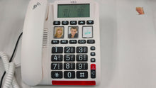 將影片載入圖庫檢視器並播放,VOCA Big Button Phone for Seniors, CP130 Amplified Telephone, Hand Free Speaker Phone, Hearing Aid Compatible, Loud Phone for Hard of Hearing & Visually Impaired - Dementia Aid Phone for Elderly
