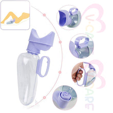 將圖片載入圖庫檢視器 VOCA - Urinal for Women, Spill Proof Female Urinal Container 700mL Spill Proof Urinal Chamb Female Portable Transparent Pee Bottles Easy to Clean Urinals for Female Home Bedridden Device (Urine Bottle)
