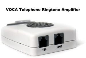 VOCA Telephone Ringer Amplifier RA01, Boost up to 105db with LED Light Notification for Landline Phones, Wall Mountable, Ideal for Noisy and Hearing-Impaired Environments