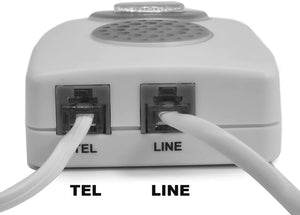VOCA Telephone Ringer Amplifier RA01, Boost up to 105db with LED Light Notification for Landline Phones, Wall Mountable, Ideal for Noisy and Hearing-Impaired Environments