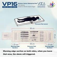 將圖片載入圖庫檢視器 VOCA Smart Bed Alarm System for Elderly VP16 | Wireless Waterproof Sensor Pad &amp; SOS Pager, Safety Bed Alarms and Fall Prevention for Elderly and Dementia Patients
