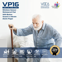將圖片載入圖庫檢視器 VOCA Smart Bed Alarm System for Elderly VP16 | Wireless Waterproof Sensor Pad &amp; SOS Pager, Safety Bed Alarms and Fall Prevention for Elderly and Dementia Patients
