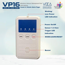 將圖片載入圖庫檢視器 VOCA Smart Bed Alarm System for Elderly VP16 | Wireless Waterproof Sensor Pad &amp; SOS Pager, Safety Bed Alarms and Fall Prevention for Elderly and Dementia Patients
