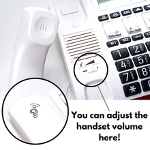 將圖片載入圖庫檢視器 VOCA Big Button Phone for Seniors, CP130 Amplified Telephone, Hand Free Speaker Phone, Hearing Aid Compatible, Loud Phone for Hard of Hearing &amp; Visually Impaired - Dementia Aid Phone for Elderly
