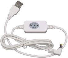 將圖片載入圖庫檢視器 USB DC 5V to 12V Power Cable Adapter for Amazon Echo Devices, 4 ft. White
