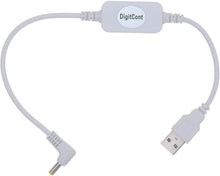 將圖片載入圖庫檢視器 DigitCont USB 5V to DC 12V 4mm x 1.7mm Power Cable, Compatible with Echo Devices, USB Voltage Step Up Converter Cable, Power Supply Adapter Cable, 1 feet, DC 5V to DC 12V Cable (White)
