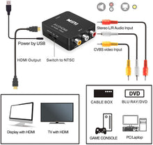 將圖片載入圖庫檢視器 Mini RCA Composite CVBS AV to HDMI Video Audio Converter Adapter
