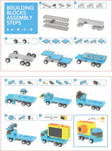 將圖片載入圖庫檢視器 Toy Truck Shaped Lego Compatible 1080P FHD Digital Camera for Kids
