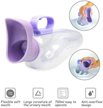 Load image into Gallery viewer, VOCA Urinal for Women, Spill Proof Female Urinal Container 700mL Spill Proof Urinal Chamb Female Portable Transparent Pee Bottles Easy to Clean Urinals for Female Home Bedridden Device (Worldwide Free Shipping)
