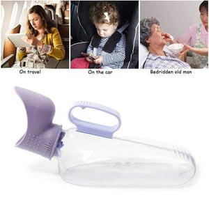 VOCA Urinal for Men Spill Proof, Male Urinals Container 32oz/1000mL Spill Proof Urinary Chamb Male Portable Transparent Pee Bottles Easy to Clean Urinals for Male Home Bedridden Device (Worldwide Free Shipping)