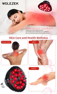 VOCA - VC Red Light Therapy Lamp with 18 LEDs, 54W | Effective Pain Relief | Stimulates Blood Circulation | Near-Infrared Therapy Device | Near-Infrared Lamp | Reduces Inflammation 🔦
